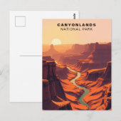 Canyonlands National Park Art, Verenigde Staten Briefkaart (Voorkant / Achterkant)