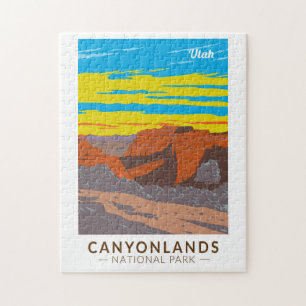 Canyonlands National Park Moab Travel Art Vintage Legpuzzel