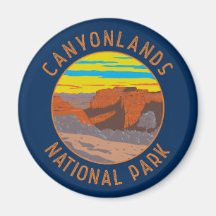 Canyonlands National Park Moab Travel Art Vintage Magneet
