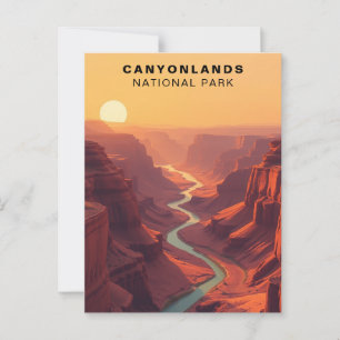 Canyonlands National Park Retro Verenigde Staten Briefkaart