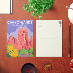 Canyonlands National Park Utah Carte postale Vinta