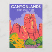 Canyonlands National Park Utah Carte postale Vinta (Devant)
