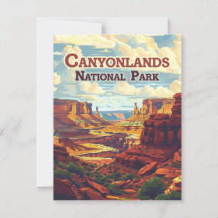 Canyonlands National Park Utah Moab Retro Kaart