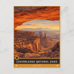 Canyonlands National Park Utah Oude ansichtkaart Briefkaart