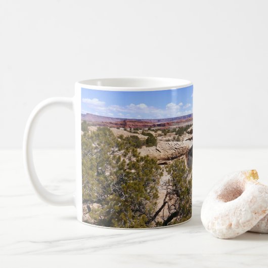 Canyonlands Uitzicht vanaf Cave Springs Trail Koffiemok (Met donut)