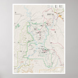 Canyonlands (Utah) plattegrond poster