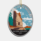 Canyons van de nationale monument van de Ouden Keramisch Ornament (Rechts)