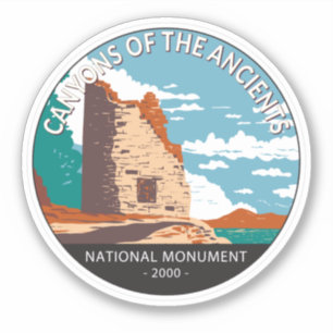 Canyons van de nationale monument van de Ouden Sticker