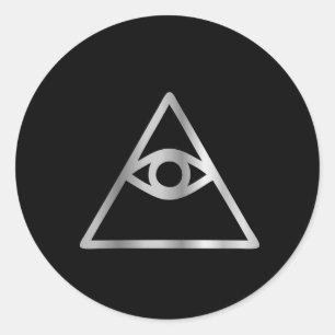 Cao dai Eye of Providence - Religious icon Ronde Sticker