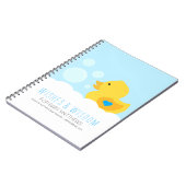 Caoutchouc Ducky Boy Baby shower Livre d'Invité (Côté gauche)