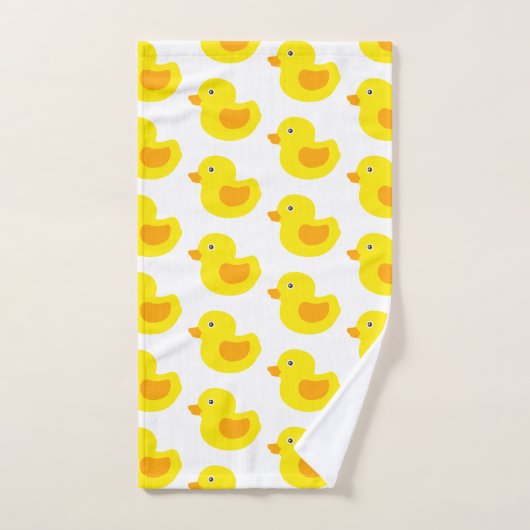 Caoutchouc pour bébé jaune et orange pour enfants (Serviette à main)
