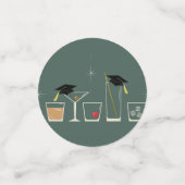 Cap and Cocktail Graduation Party Confetti (Kleine voorkant)