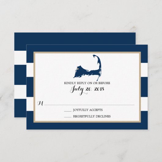 Cap Bourne Cod avec coeur | Mariage RSVP (Devant / Derrière)