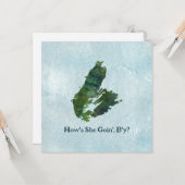 Cap-Breton - Carte de voeux plate (Devant/Arrière en situation)