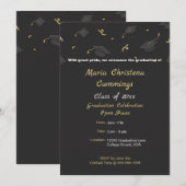 Cap & Confetti Graduation Aankondiging (Voorkant / Achterkant)