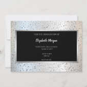 Cap de graduation argent,Confettis Save The Date (Dos)