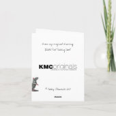 Cap de rat et panier, joyeux anniversaire ! Carte (Dos)