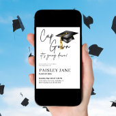Cap Gown Its Going Down Graduation Party Kaart