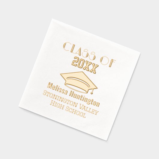 Cap Gras de diplôme Nom "Classe de" Année #2C (Gauche)