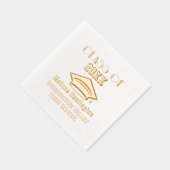 Cap Gras de diplôme Nom "Classe de" Année #2C (Droite)