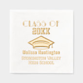 Cap Gras de diplôme Nom "Classe de" Année #2C (Recto)