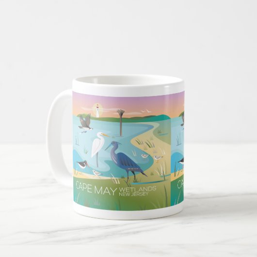 Cap May Wetlands 11oz ou 15oz Mug (Devant gauche)