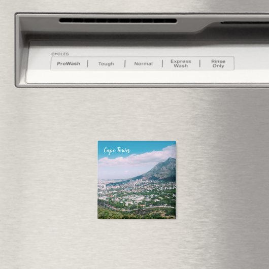 Cap Table Mountain Peak Paysage Magnet (In Situ (Lave-vaisselle))