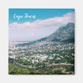 Cap Table Mountain Peak Paysage Magnet (Devant)