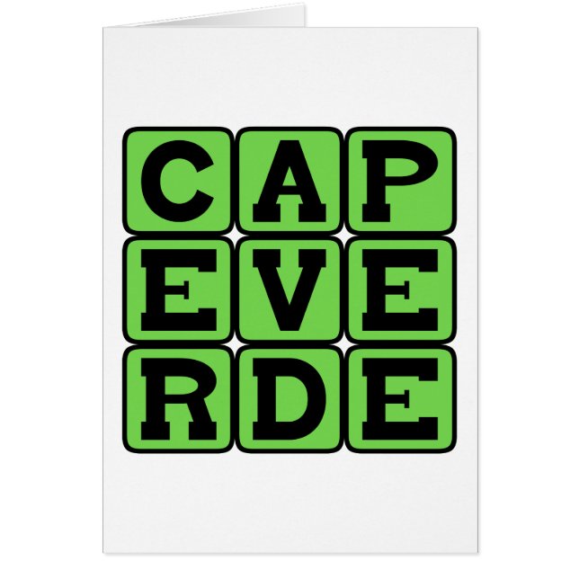 Cap-Vert, Pays d'Afrique (Devant)