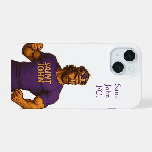 Capa De Iphone 15 Saint John FC. (Verso Horizontal)