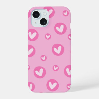 Capa IPhone Padrões de Coração 15 Hoesje