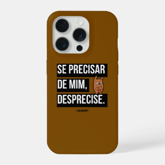 Capa para celular “Se precisar de mim, desprecise" iPhone 15 Pro Hoesje