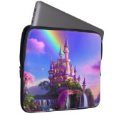 Capa para laptop com paisagem mágica de castelo laptop sleeve (Voorkant Rechts)