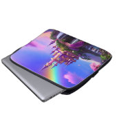 Capa para laptop com paisagem mágica de castelo sleeve (Voorkant onderkant)