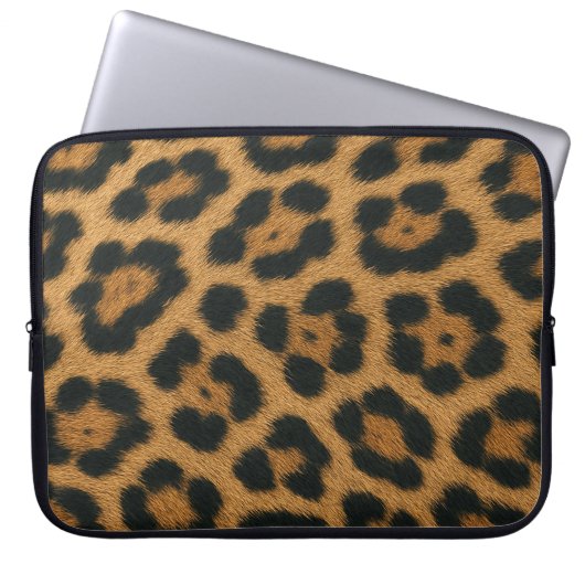 Capa para laptop Textura de Pele de Leopardo  Sleeve (Voorkant)