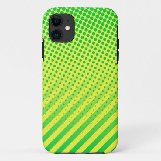 Capa Verde e Amarelo Case-Mate iPhone Case (Achterkant)