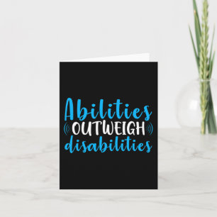 Capabilities overwicht handicaps schattig speciaal kaart