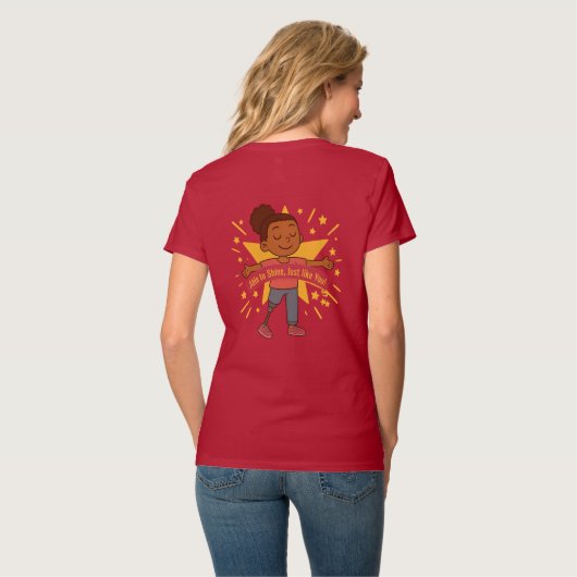 Capable de briller, comme vous T-shirt à col V (Dos entier)