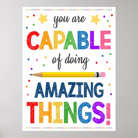 Capable De Choses Extraordinaires Affiche En Class (Devant)