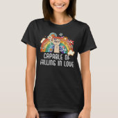 Capable Of Falling In Love Bisexual Pride Bisexual T-shirt (Voorkant)