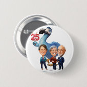 Capclave 25e Jubileum Button (Voorkant /achterkant)