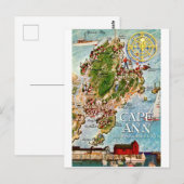 Cape Ann Massachusetts Vintage Postcard Briefkaart (Voorkant / Achterkant)