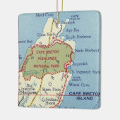Cape Breton Highlands  kaart Keramisch Ornament (Links)