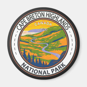 Cape Breton Highlands National Park Canada Badge Magneet