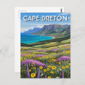 Cape Breton Island Canada Wildflowers Briefkaart (Voorkant / Achterkant)