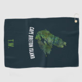 Cape Breton Island Golf Towel - Custom Initials Golfhanddoek (Horizontaal)