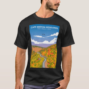 Cape Breton National Park  Minimal Retro TR T-shirt