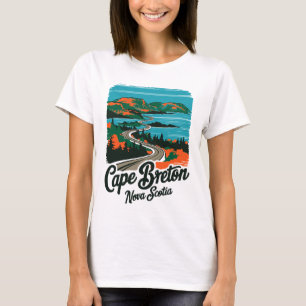 Cape Breton Nova Scotia, Canadees eiland T-shirt