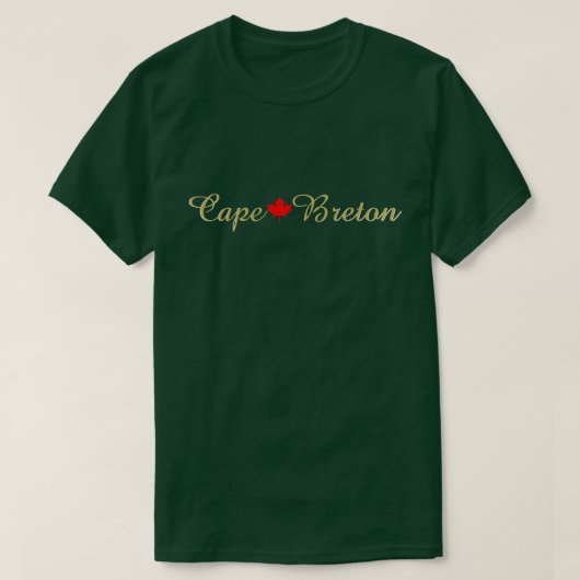 Cape Breton Nova Scotia Halifax past Canada aan T-shirt (Design voorkant)