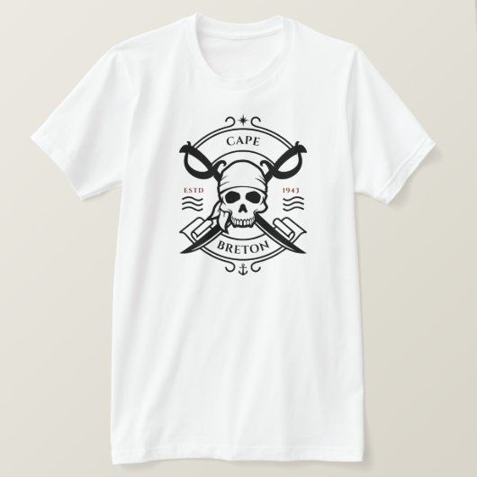 Cape Breton Pirate T-Shirt (Design devant)